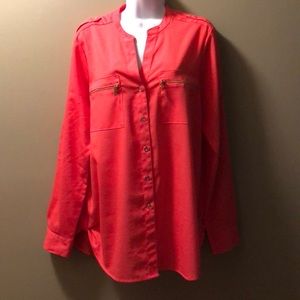 Calvin Klein Orange Blouse